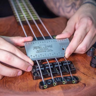 RockCare by Warwick Fret Rocker Fret Levelling & Setup Gauge フレットレベリング ステップゲージ 使用例