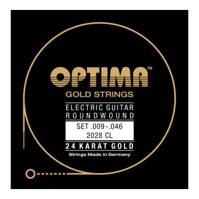 Optima Strings 2028.CL 24K Gold Strings エレキギター弦