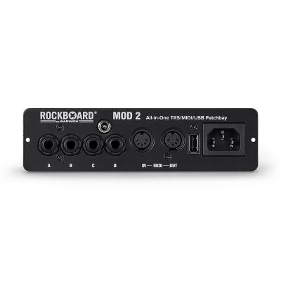 RockBoard RBO B MOD 2 V2 All-in-One TRS MIDI ＆ USB Patchbay ペダルボード用 パッチベイ パッチベイ正面画像
