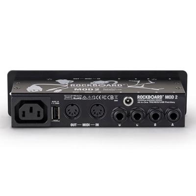 RockBoard RBO B MOD 2 V2 All-in-One TRS MIDI ＆ USB Patchbay ペダルボード用 パッチベイ パッチベイ背面画像