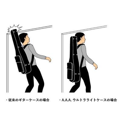 A.A.A. by HOSCO AC-0707 エレキギターギグケース ケース先端イメージ図