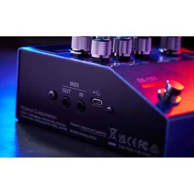 BOSS SY-200 Synthesizer ギターシンセサイザー ギターエフェクター 側面MIDI端子画像