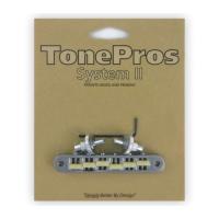 TonePros TP6G-C Standard Tuneomatic small posts， notched “G Formula” saddles クローム ギター用ブリッジ