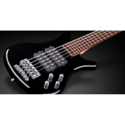 WARWICK Rockbass Corvette $$ 5st Solid Black High Polish 5弦エレキベース ボディトップ画像