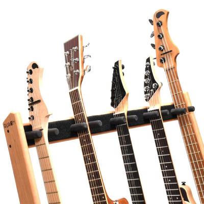 Ruach Music RM-GR2-C Customisable 5-Way Guitar Rack Cherry ギタースタンド 使用例