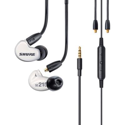 SHURE SE215DYWH+UNI-A AONIC 215 高遮音性イヤホン ホワイト ユニバーサルケーブル