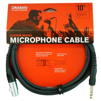 Planet Waves by D’Addario PW-GM-10 3m TRS/XLR マイクケーブル