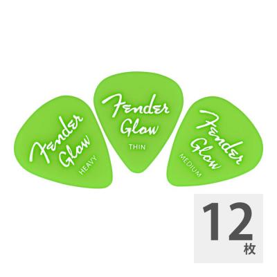 Fender Glow In The Dark 351 Picks 12-Pack ギターピック 12枚セット