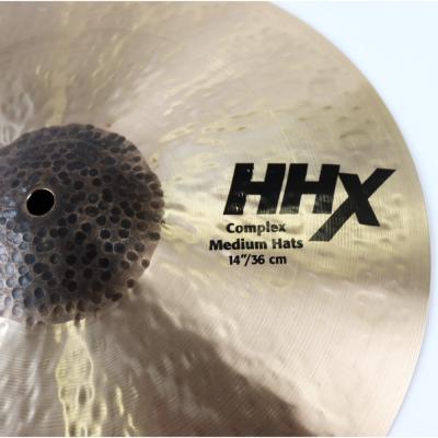 SABIAN HHX-14TCMH HHX COMPLEX MEDIUM HATS Top 14インチ ハイハットシンバル トップ ロゴ