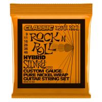 ERNIE BALL 2252 Hybrid Slinky Classic Rock n Roll Pure Nickel Wrap Electric Guitar Strings 9-46 Gauge エレキギター弦