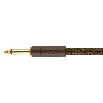 Fender Paramount 10’（約3m） Acoustic Instrument Cable Brown ギターケーブル プラグ画像