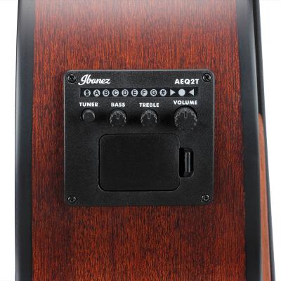 IBANEZ AEGB30E-NTG エレクトリックアコースティックベース 簡単操作のチューナー付きIbanez AEQ-2Tプリアンプ(006P電池駆動)