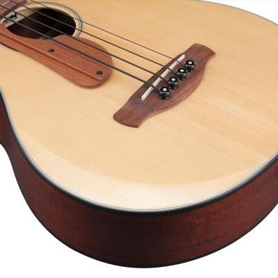 IBANEZ AEGB30E-NTG エレクトリックアコースティックベース ボディトップのエルボーコンターカット