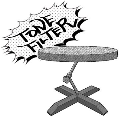 DRUMMERS TOP TEAM DTT TONE FILTER タムサイド用吸音材 DTT202201 イラスト画像