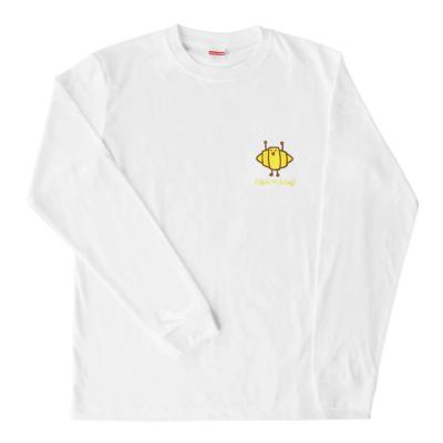 Effects Bakery Croissant 2XLサイズ 長袖 Tシャツ ホワイト