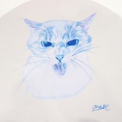 TARA：NOME products ミュートにゃん 布製スネア用ミュート 「BIGMAMA」の東出真緒氏とのコラボレーションの猫のデザイン