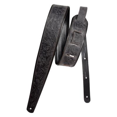 LM Products Western Tooled PM-13 Black ギターストラップ