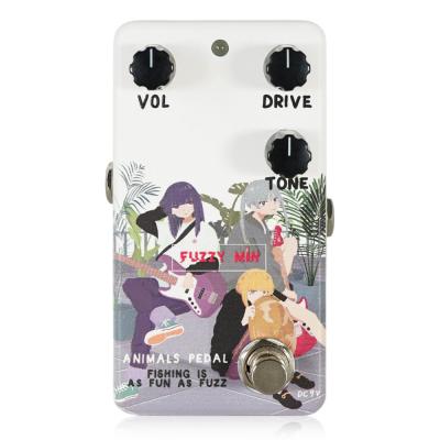 Animals Pedal Custom Illustrated 049 FISHING IS AS FUN AS FUZZ by ぶん FUZZY MIN ファズ ギターエフェクター