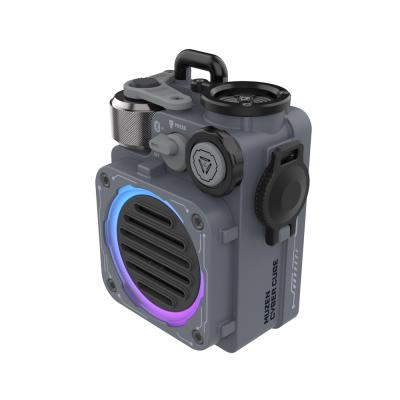 MUZEN Cyber Cube Gray Bluetoothスピーカー 全体像