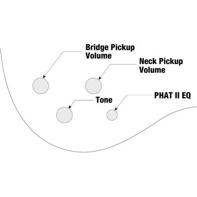 IBANEZ GIO GSR280QA-TKS エレキベース コントロール画像