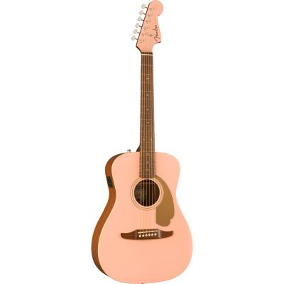 Fender FSR Malibu Player SHP WN エレクトリックアコースティックギター 斜めアングル画像