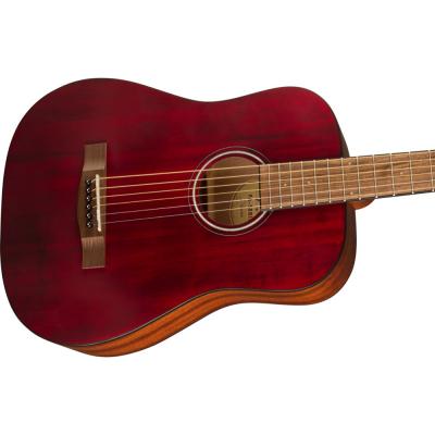 Fender FA-15 3/4 Scale Steel RED W/BAG WN アコースティックギター ボディ画像