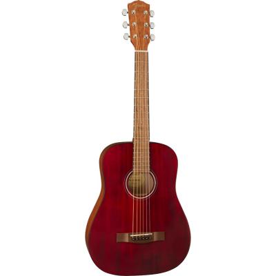 Fender FA-15 3/4 Scale Steel RED W/BAG WN アコースティックギター 斜めアングル画像