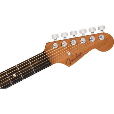 Fender American Acoustasonic Jazzmaster All-Mahogany Bourbon Burst エレクトリックアコースティックギター ヘッドの画像