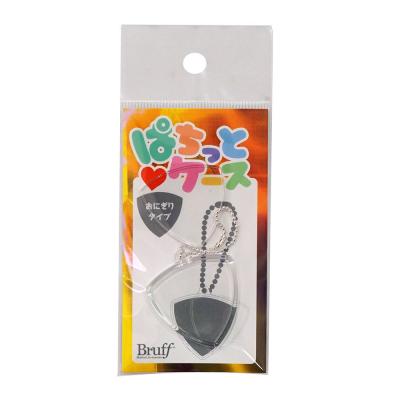 SHOP ORIGINAL 揚子江ロゴ ギターピック 1.0mm Bruff PCB-500-SL ぱちっとケース ピックキーホルダー おにぎりタイプ 付きセット Bruff PCB-500-SL ぱちっとケース ピックキーホルダー おにぎりタイプ 正面画像