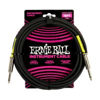 ERNIE BALL 6399 PVC INST 15’ SS BK ギターケーブル