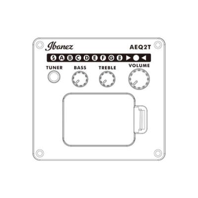 IBANEZ AEGB24E-MHS エレクトリックアコースティックベース プリアンプ図画像