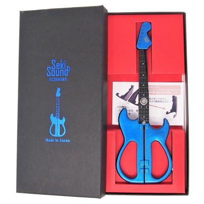 NIKKEN SS-35MB Seki Sound ギター型ハサミ メタリックブルー パッケージ
