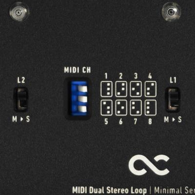 One Control Minimal Series MIDI Dual Stereo Loop ループスイッチャー アップ画像