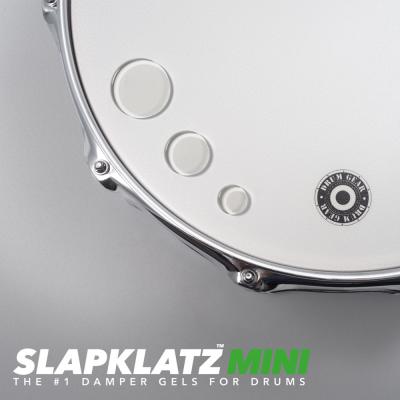 SlapKlatz MINI GEL Clear ドラム用ミュートジェル 使用例画像