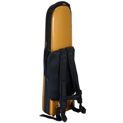 bags EFDTT M-GOLD METALLIC COLOR デタッチャブルベルトロンボーン用ファイバーケース 背面画像