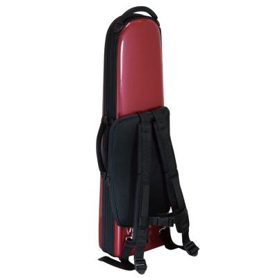 bags EFDTT M-RED METALLIC COLOR デタッチャブルベルトロンボーン用ファイバーケース 背面画像