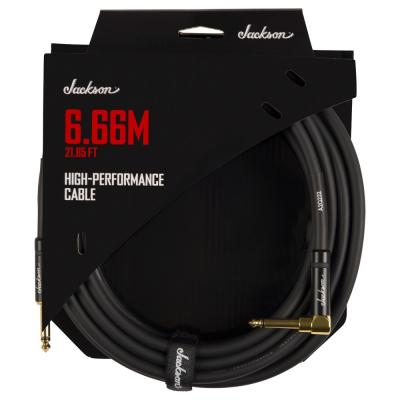 Jackson High Performance Cable Black SL 21.85ft ギターケーブル