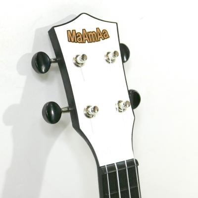 MaAmAa MU-P1 PWH ソプラノウクレレ プラスチック製 白 パンダホワイト ヘッド画像