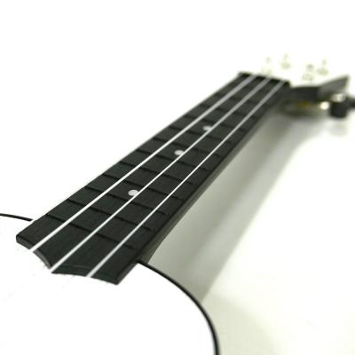 MaAmAa MU-P1 PWH ソプラノウクレレ プラスチック製 白 パンダホワイト 指板画像