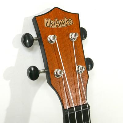 MaAmAa MU-P1 BBR ソプラノウクレレ プラスチック製 茶 ベアブラウン ヘッド画像