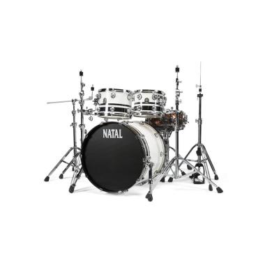 NATAL KTW-UF22-WBK1 Cafe Racer Black White Split ドラムセット NATAL Cafe Racer ドラムセット 左側の画像