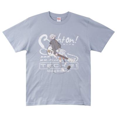 KIKUTANI SAJKT-S/ABL まつだひかりイラストTシャツ サンズアンプ女子高生 アシッドブルー Sサイズ