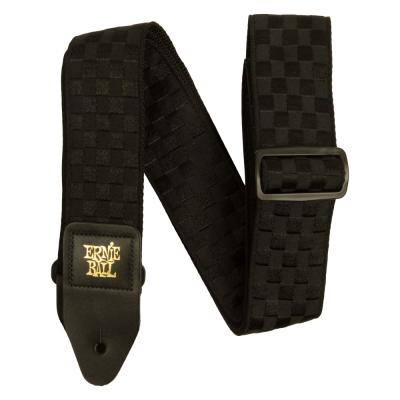 ERNIE BALL 5341 JACQUARD STRAP BLACK CHECKERS ギターストラップ