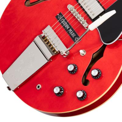 Epiphone Joe Bonamassa 1962 ES-335 Sixties Cherry エレキギター ブリッジ画像