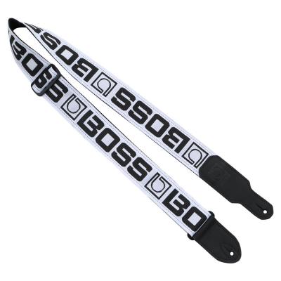 BOSS BSM-20-WB ギターストラップ ボスロゴ入りモノグラムストラップ