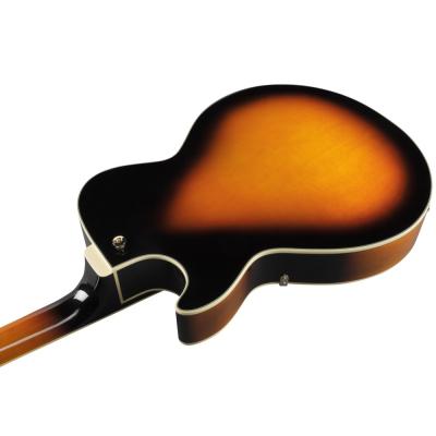 IBANEZ AG75G-BS Artcore CompactSize Brown Sunburst エレキギター 平置きボディバック画像