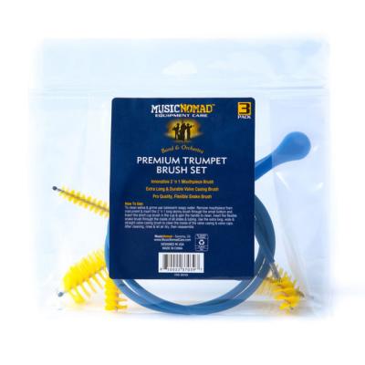 MUSIC NOMAD MN765 Premium Trumpet 3 pc. Brush Set トランペット用ブラシ パーフェクトセット パッケージ画像