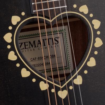 ZEMAITIS CAF-85HCW Denim Black エレクトリックアコースティックギター ロゼッタ画像