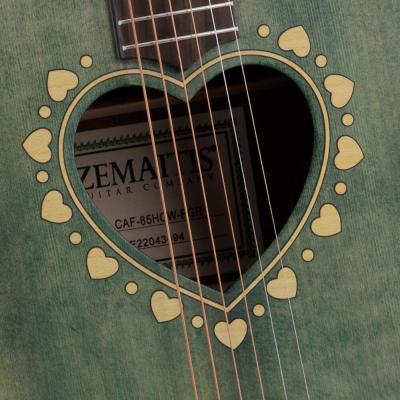 ZEMAITIS CAF-85HCW Forest Green エレクトリックアコースティックギター ロゼッタ画像