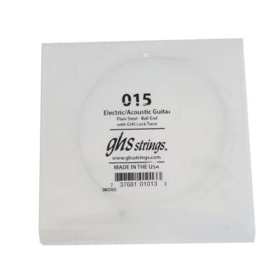 GHS 015 Singles Plain Steel Strings .015 ギター用 バラ弦